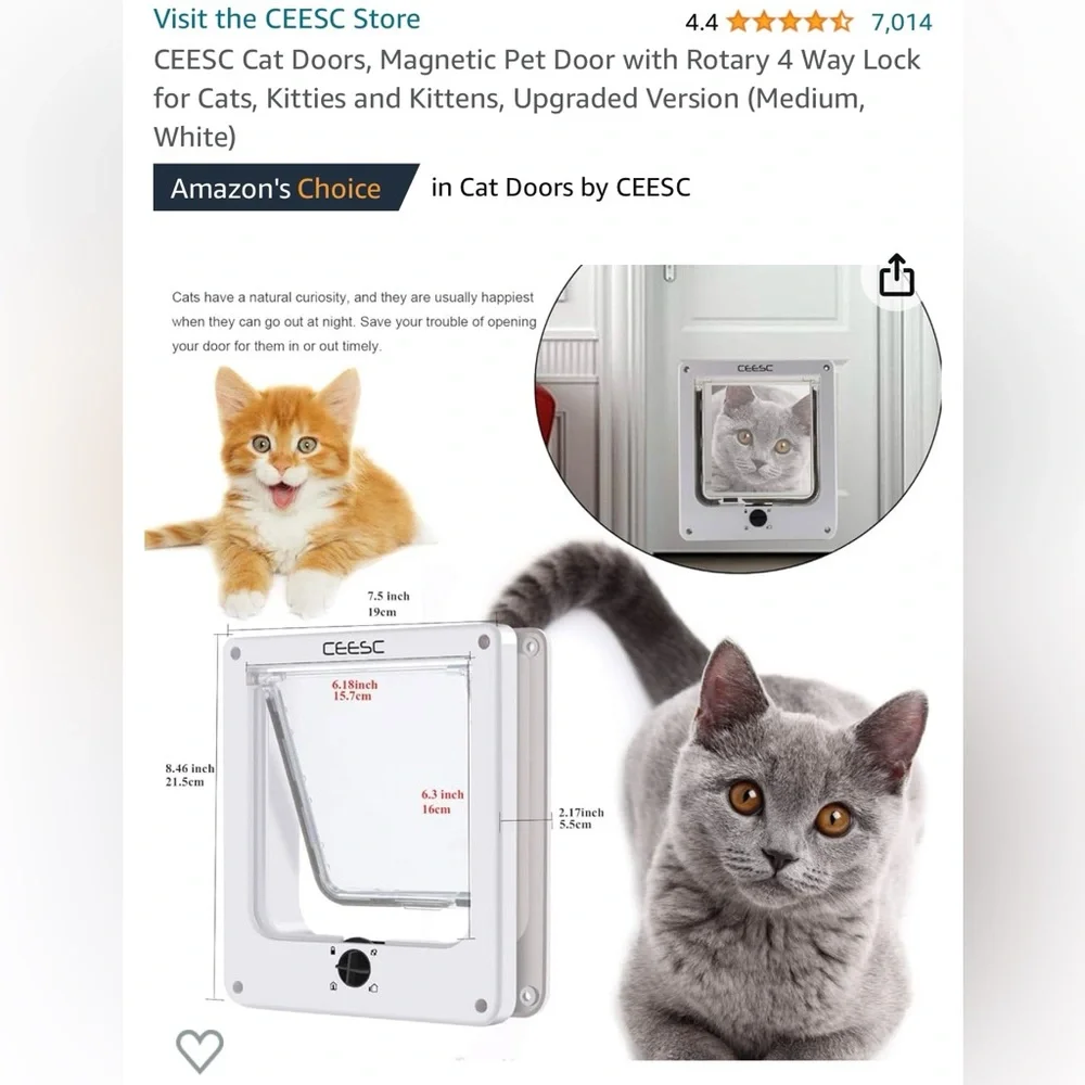 Cat Door (white)
